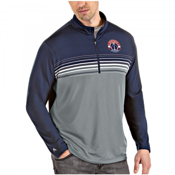 Толстовка на короткой молнии Washington Wizards Antigua Pace - Navy/Gray