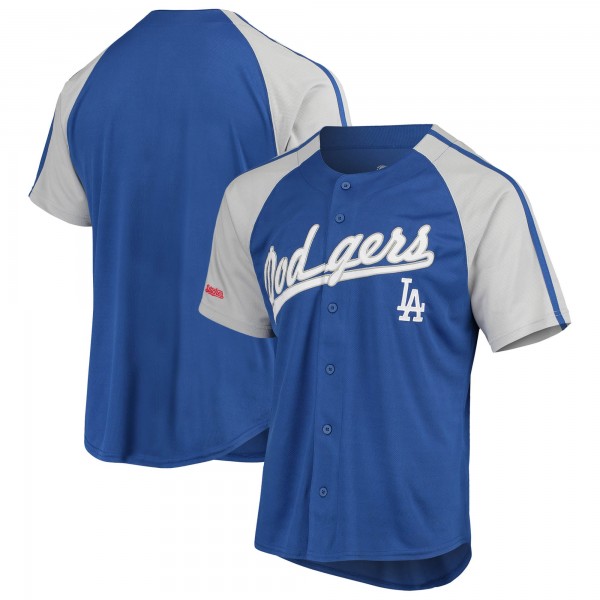 Игровая форма  Los Angeles Dodgers Stitches Button-Down Raglan Replica - Royal