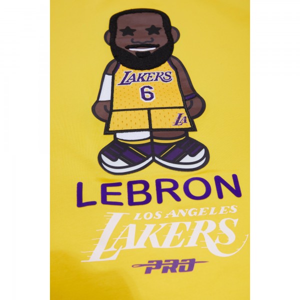 Футболка LeBron James Los Angeles Lakers Pro Standard #6 Caricature - Gold