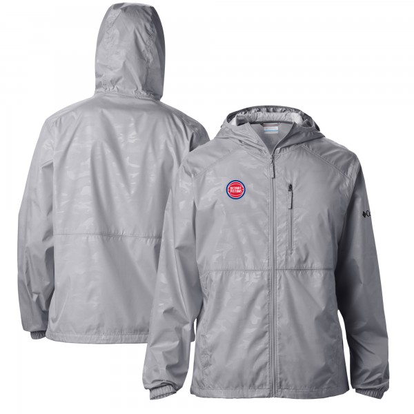 Ветровка на молнии Detroit Pistons Columbia Camo Flash Forward - Gray