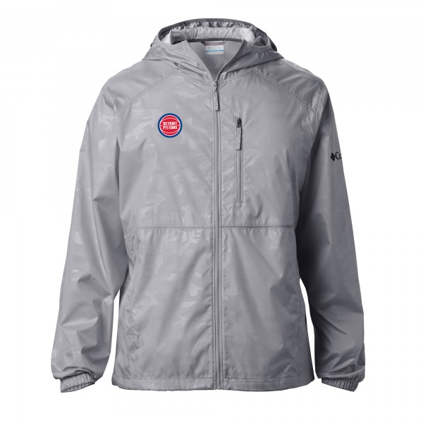 Ветровка на молнии Detroit Pistons Columbia Camo Flash Forward - Gray