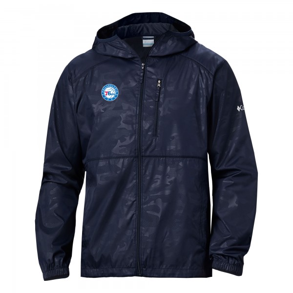 Ветровка на молнии Philadelphia 76ers Columbia Camo Flash Forward - Navy