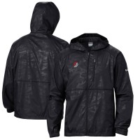 Ветровка на молнии Portland Trail Blazers Columbia Camo Flash Forward - Black
