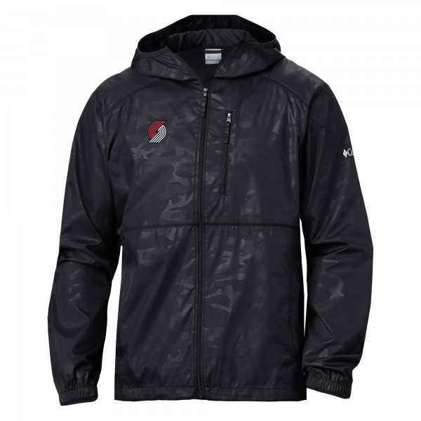 Ветровка на молнии Portland Trail Blazers Columbia Camo Flash Forward - Black