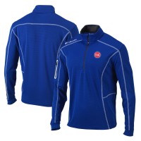 Толстовка на короткой молнии Detroit Pistons Columbia Shotgun - Blue