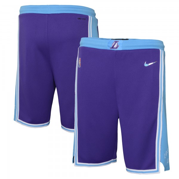 Детские шорты Los Angeles Lakers Nike 2021/22 City Edition Courtside Swingman - Black - атрибутика NBA