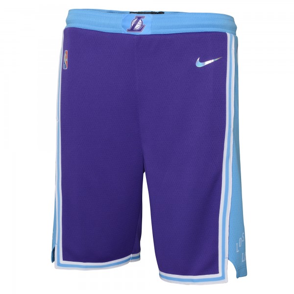 Детские шорты Los Angeles Lakers Nike 2021/22 City Edition Courtside Swingman - Black - атрибутика NBA