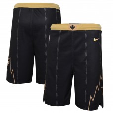 Детские шорты Toronto Raptors Nike 2021/22 City Edition Courtside Swingman - Black