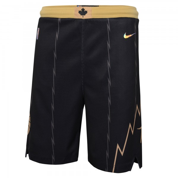 Детские шорты Toronto Raptors Nike 2021/22 City Edition Courtside Swingman - Black - атрибутика NBA