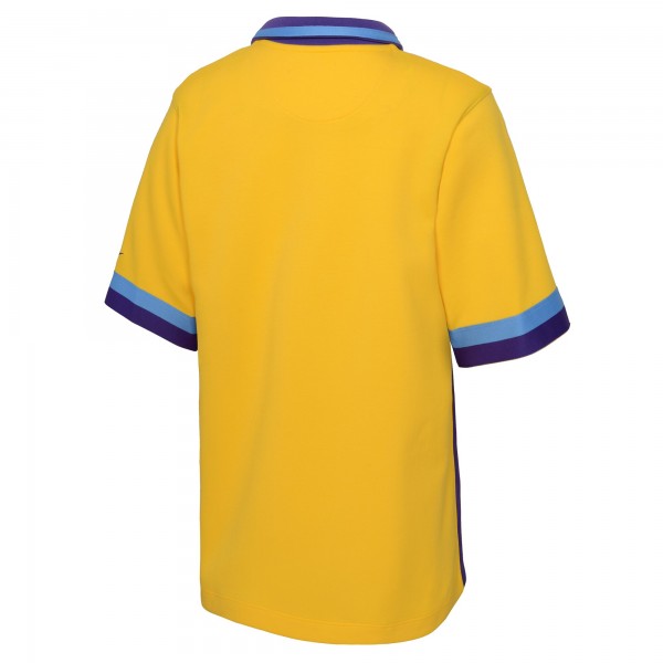 Детская кофта с коротким рукавом Los Angeles Lakers Nike 2021/22 City Edition Therma Flex - Gold