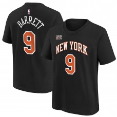 Детская футболка RJ Barrett New York Knicks Nike 2021/22 City Edition - Black