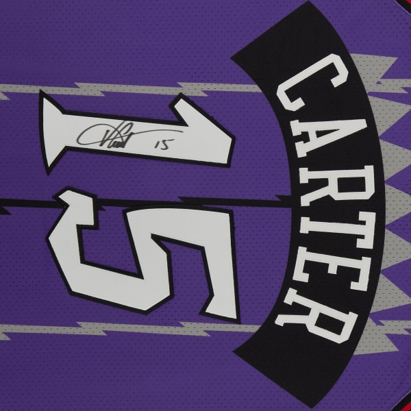 Autographed Toronto Raptors Vince Carter Fanatics Authentic Purple 1998 Mitchell & Ness Authentic Jersey