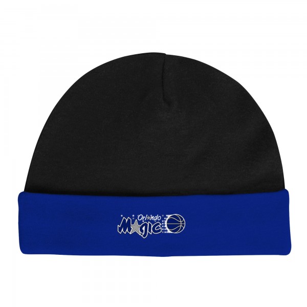 Малышам боди и шапочка Orlando Magic Mitchell & Ness Black/Blue Hardwood Classics