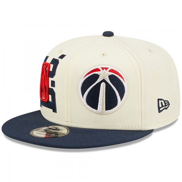 Бейсболка Washington Wizards New Era 2022 NBA Draft 9FIFTY - Cream/Navy