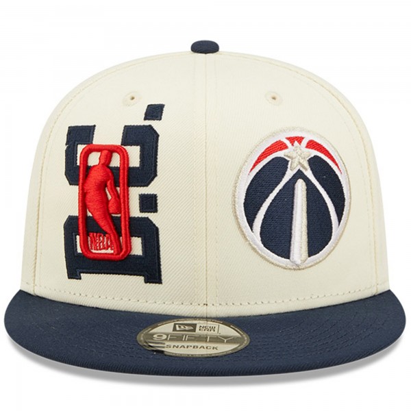 Бейсболка Washington Wizards New Era 2022 NBA Draft 9FIFTY - Cream/Navy