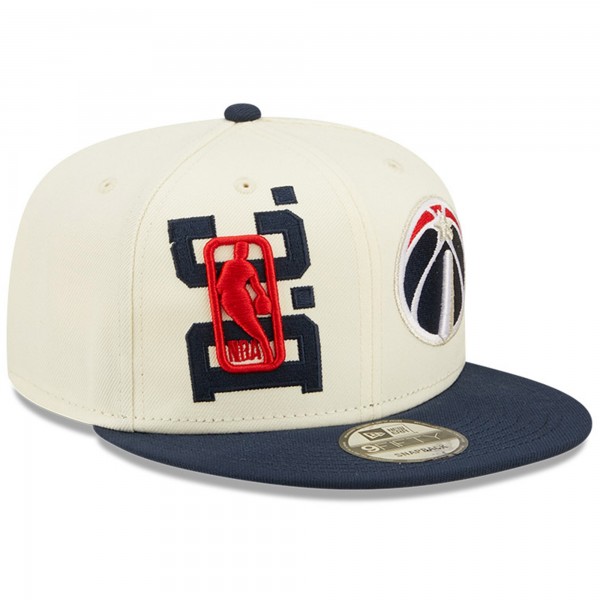 Бейсболка Washington Wizards New Era 2022 NBA Draft 9FIFTY - Cream/Navy