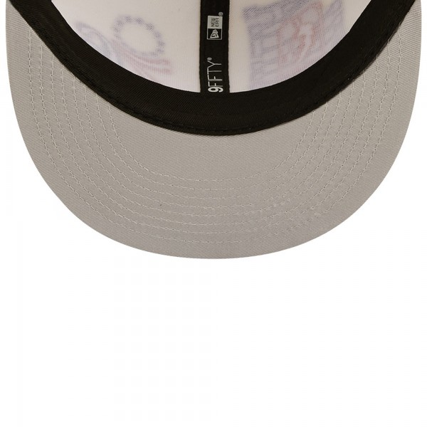 Бейсболка Philadelphia 76ers New Era 2022 NBA Draft 9FIFTY - Cream/Royal