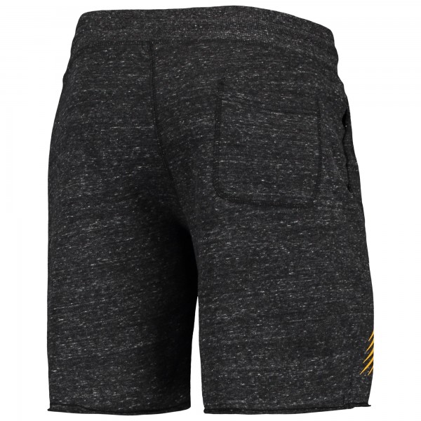 Golden State Warriors Homage Charcoal Primary Logo Tri-Blend Sweat Shorts