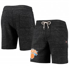 New York Knicks Homage Primary Logo Tri-Blend Sweat Shorts - Charcoal