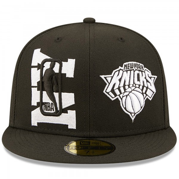Бейсболка New York Knicks New Era 2022 NBA Draft 59FIFTY - Black/White