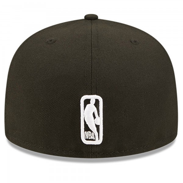 Бейсболка Philadelphia 76ers New Era 2022 NBA Draft 59FIFTY - Black/White
