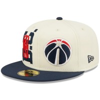 Бейсболка Washington Wizards New Era 2022 NBA Draft 59FIFTY - Cream/Navy