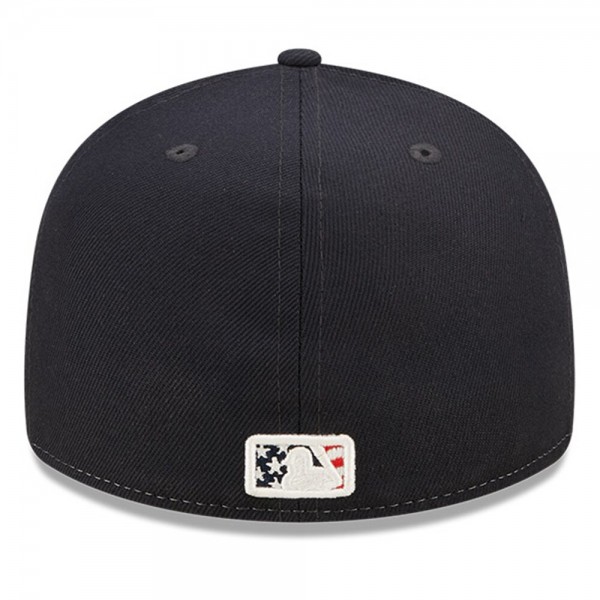 Бейсболка Los Angeles Dodgers New Era 2022 4th of July Low Profile 59FIFTY - Navy