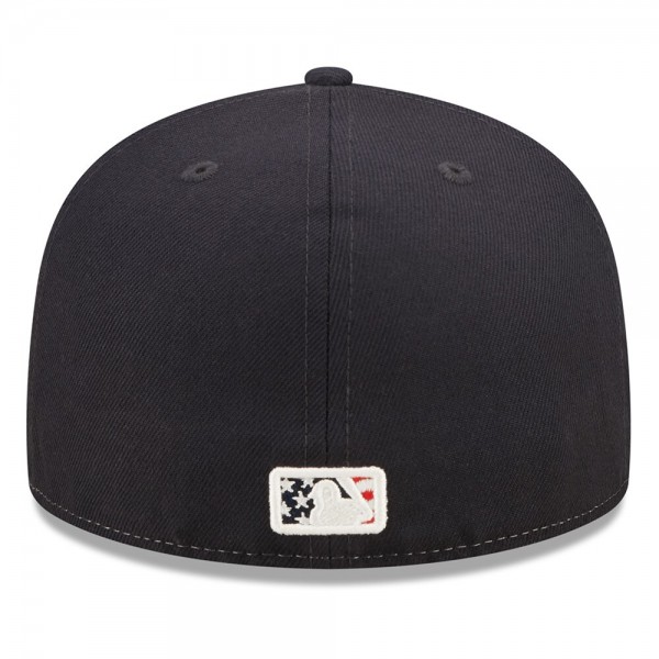 Бейсболка Los Angeles Dodgers New Era 2022 4th of July On-Field 59FIFTY - Navy