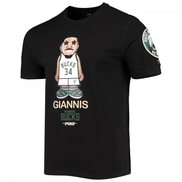 Футболка Giannis Antetokounmpo Milwaukee Bucks Pro Standard Caricature - Black