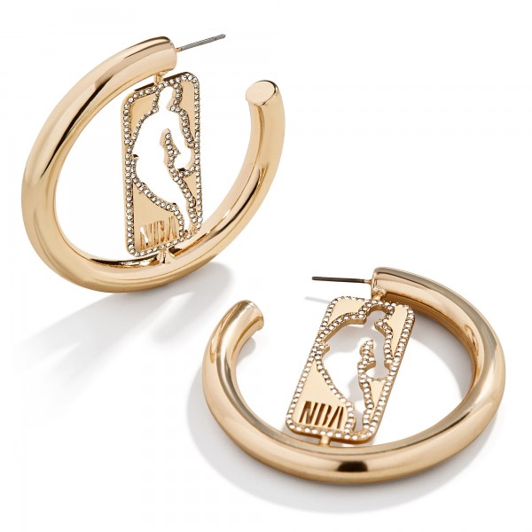 Logo Gear BaubleBar Logo Large Hoop Earrings