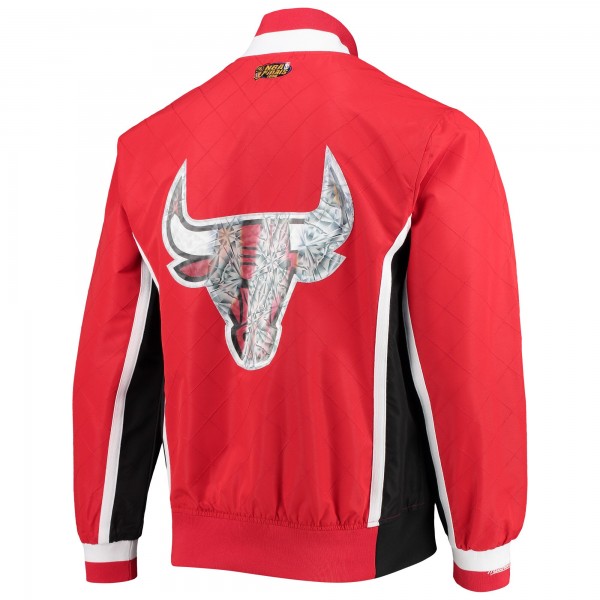 Куртка на кнопках Chicago Bulls Mitchell & Ness Hardwood Classics 75th Anniversary Authentic Warmup - Red