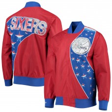 Куртка Philadelphia 76ers Mitchell & Ness Hardwood Classics 75th Anniversary Authentic - Red