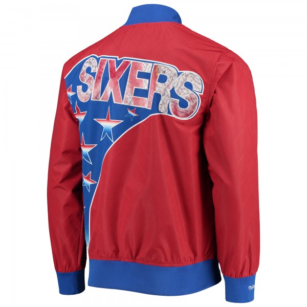 Куртка Philadelphia 76ers Mitchell & Ness Hardwood Classics 75th Anniversary Authentic - Red