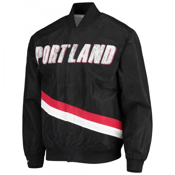 Куртка Portland Trail Blazers Mitchell & Ness Hardwood Classics 75th Anniversary Authentic - Black