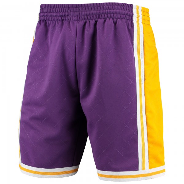 Шорты Los Angeles Lakers Mitchell & Ness 1984 Hardwood Classics 75th Anniversary Swingman - Purple - спортивная одежда НБА
