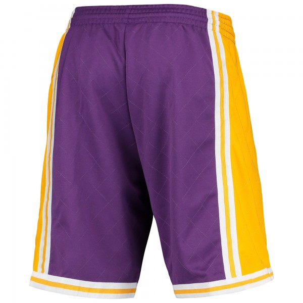 Шорты Los Angeles Lakers Mitchell & Ness 1984 Hardwood Classics 75th Anniversary Swingman - Purple - спортивная одежда НБА