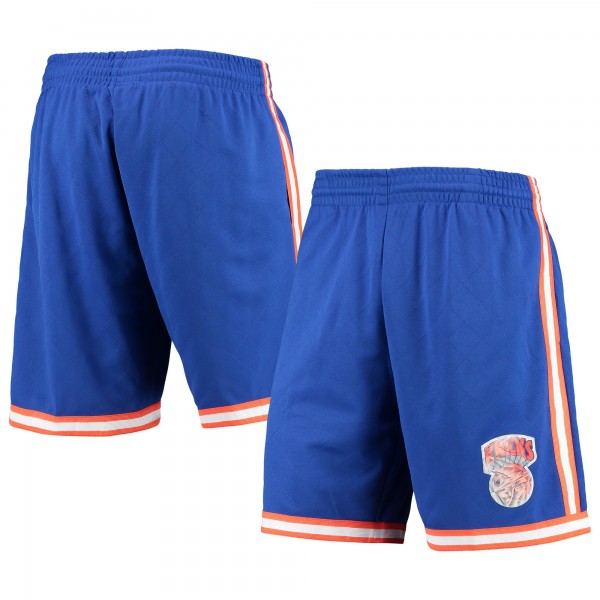 Шорты New York Knicks Mitchell & Ness 1991 Hardwood Classics 75th Anniversary Swingman - Blue - спортивная одежда НБА