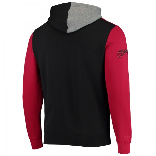 Толстовка Chicago Bulls Mitchell & Ness Hardwood Classics Colorblock - Black