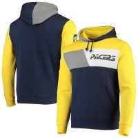Толстовка с капюшоном Indiana Pacers Mitchell & Ness Hardwood Classics Colorblock - Navy