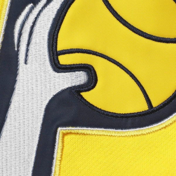 Толстовка с капюшоном Indiana Pacers Mitchell & Ness Hardwood Classics Colorblock - Navy - фирменная одежда NBA