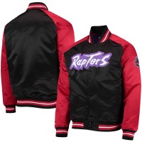 Куртка Toronto Raptors Mitchell & Ness Hardwood Classics Reload 3.0 Raglan Full-Snap Satin - Black/Red