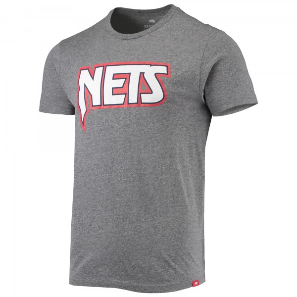 Футболка Brooklyn Nets Sportiqe Moments Mixtape Comfy Tri-Blend - Heathered Gray