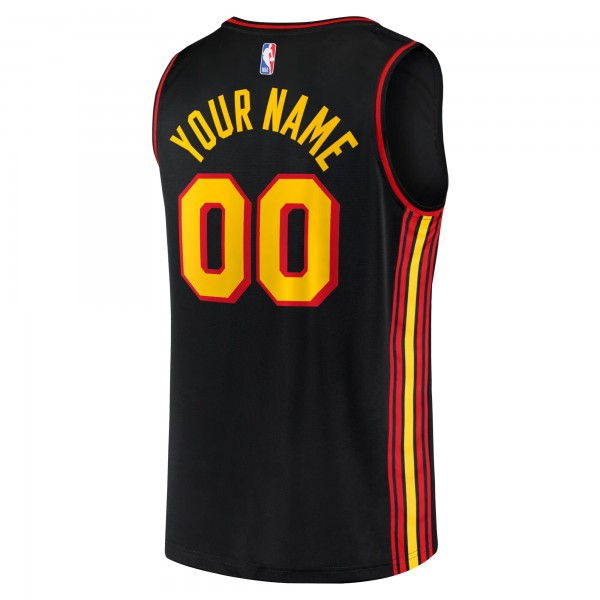 Игровая джерси Atlanta Hawks Youth Custom Fast Break Replica Black - Statement Edition