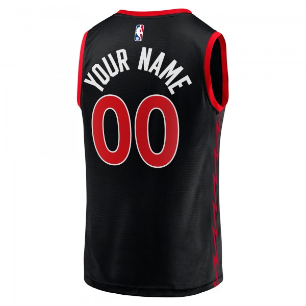Детская именная игровая майка Toronto Raptors Fast Break Replica Black - Statement Edition - баскетбольная джерси NBA