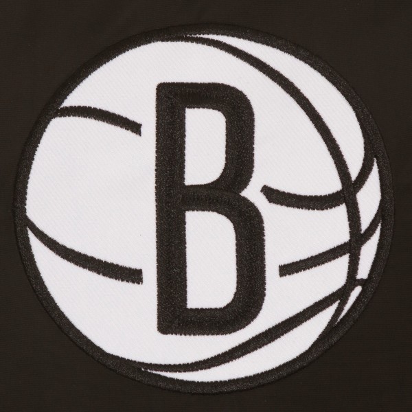 Куртка двусторонняя Brooklyn Nets JH Design Stripe Colorblock Nylon - Black
