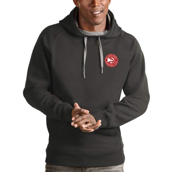 Толстовка с капюшоном Atlanta Hawks Antigua Victory - Heathered Gray - фирменная одежда NBA