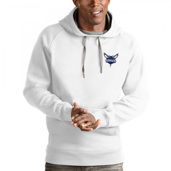Толстовка с капюшоном Charlotte Hornets Antigua Victory - White - фирменная одежда NBA