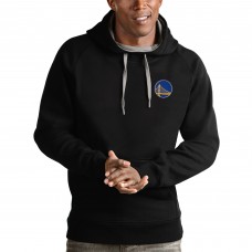 Golden State Warriors Antigua Black Victory Pullover Hoodie