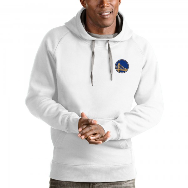 Толстовка с капюшоном Golden State Warriors Antigua Victory - White - фирменная одежда NBA