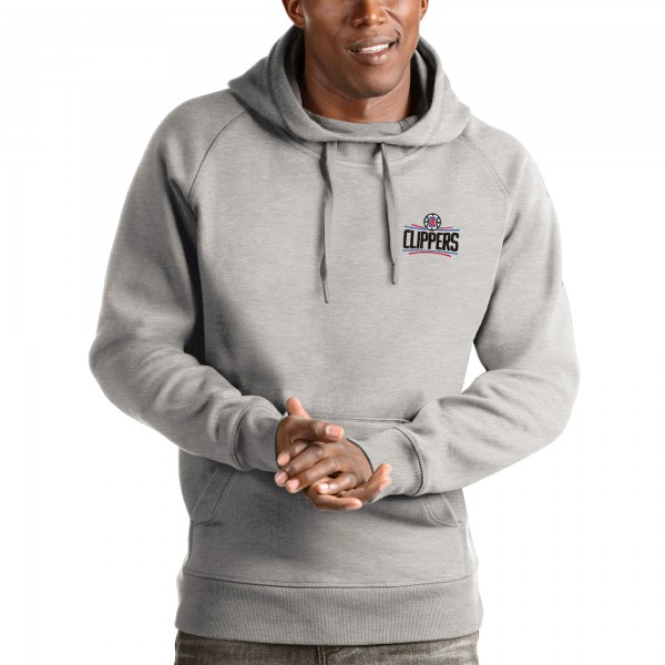 Толстовка с капюшоном LA Clippers Antigua Victory - Heathered Gray - фирменная одежда NBA